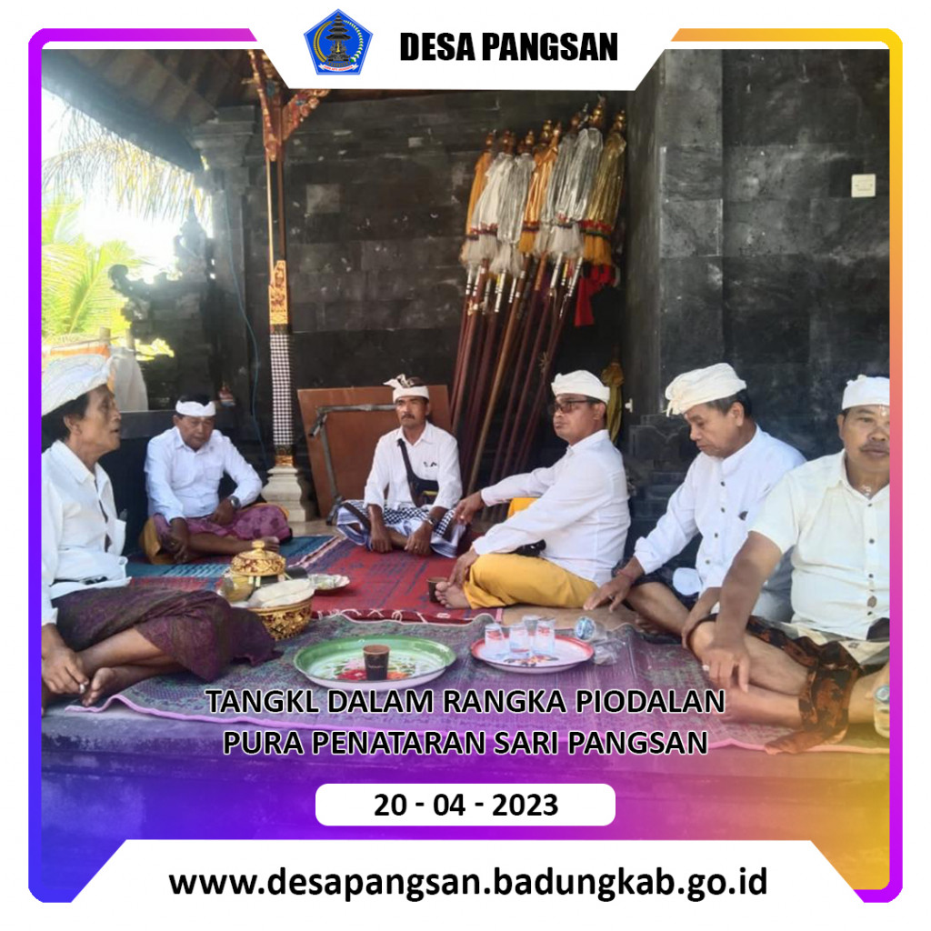 Tangkil dalam Rangka Piodalan Pura Penataran Sari Pangsan